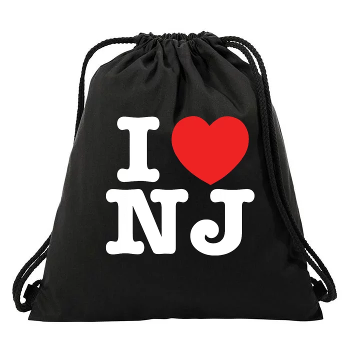 Nj Love Drawstring Bag