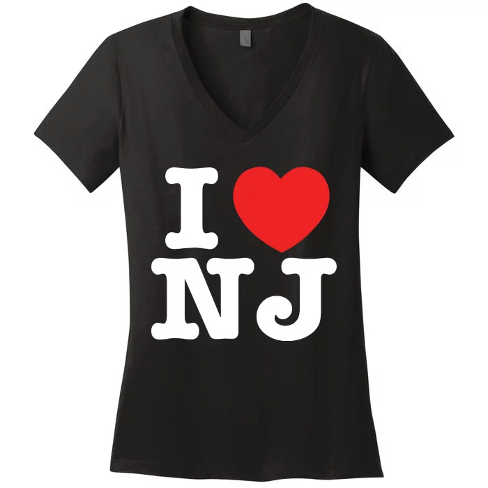 Nj Love Women's V-Neck T-Shirt