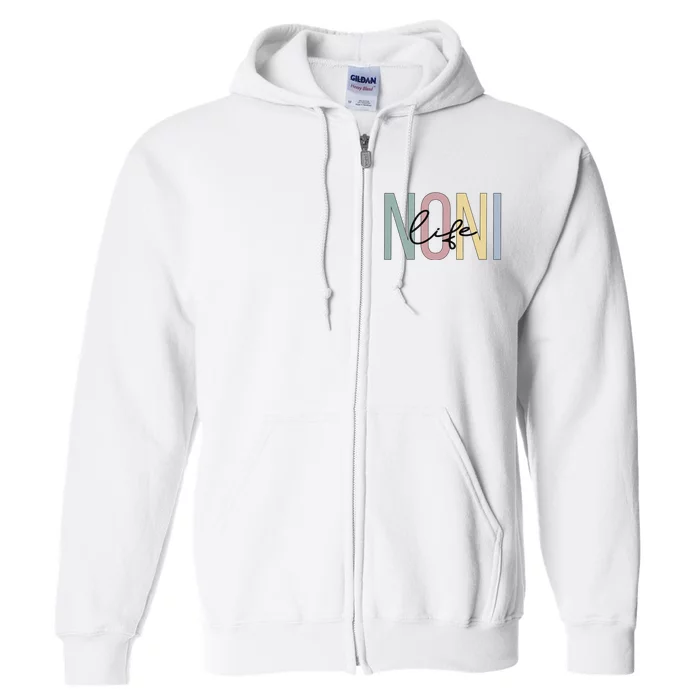 Noni Life Noni Grandma Boho Noni Grandmother Full Zip Hoodie