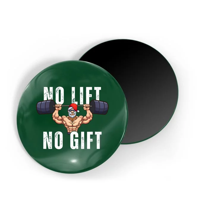 No Lift No Gift Funny Santa Gym Magnet