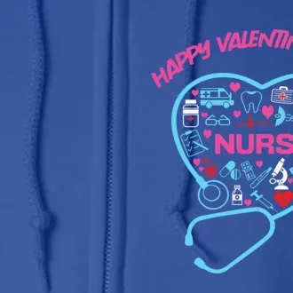 Nurse Love Nursing Student Registered Nurse Valentine Day Cool Gift Full Zip Hoodie