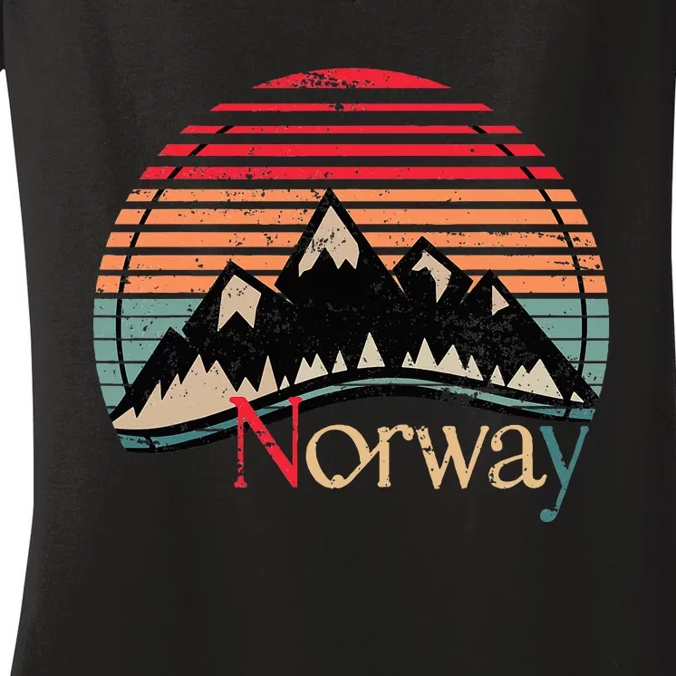 Norway Landscape Norway Women's V-Neck T-Shirt