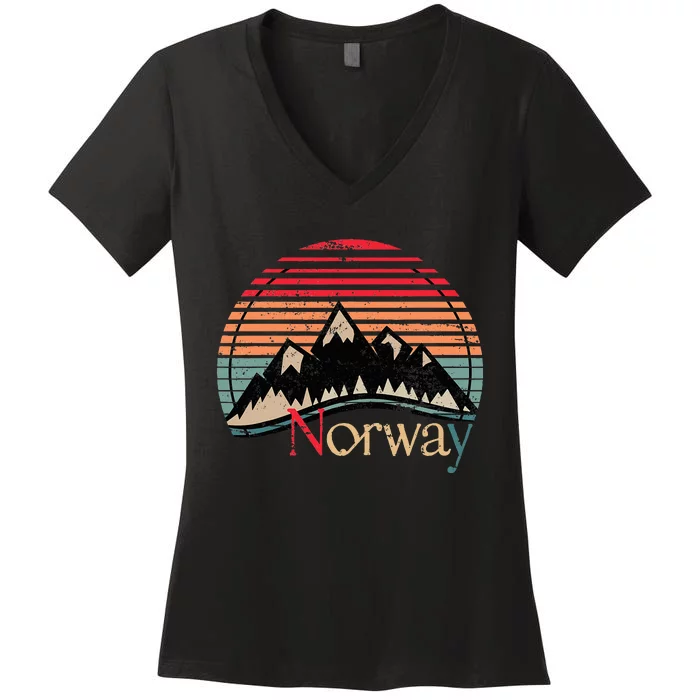 Norway Landscape Norway Women's V-Neck T-Shirt