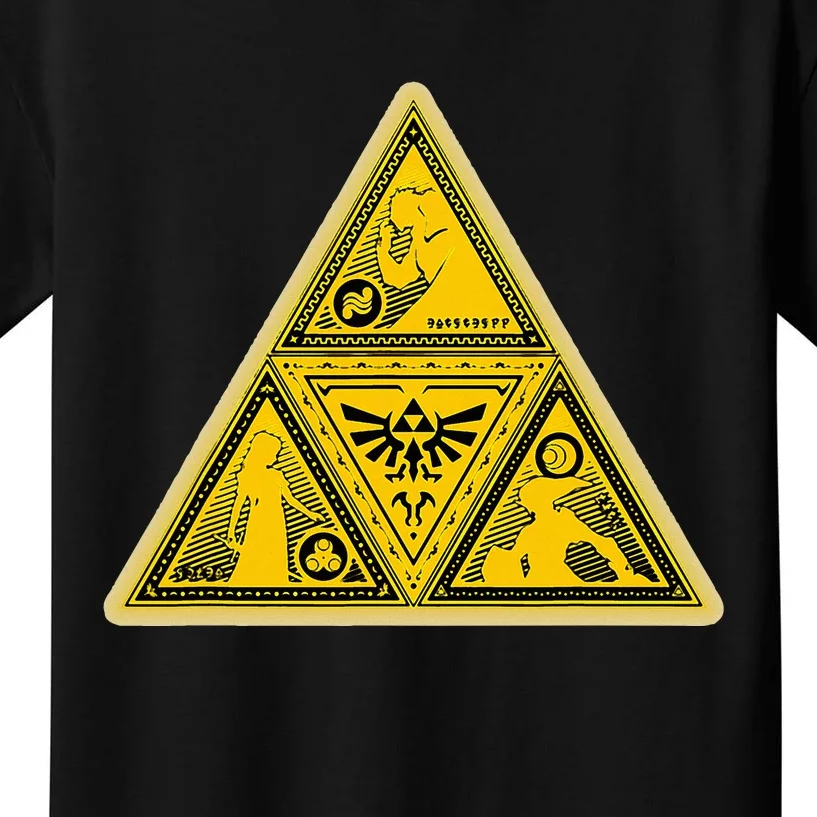 N.I.N.T.E.N.D.O Legend Of Z.E.L.D.A Glowing Triforce Graphic Kids T-Shirt