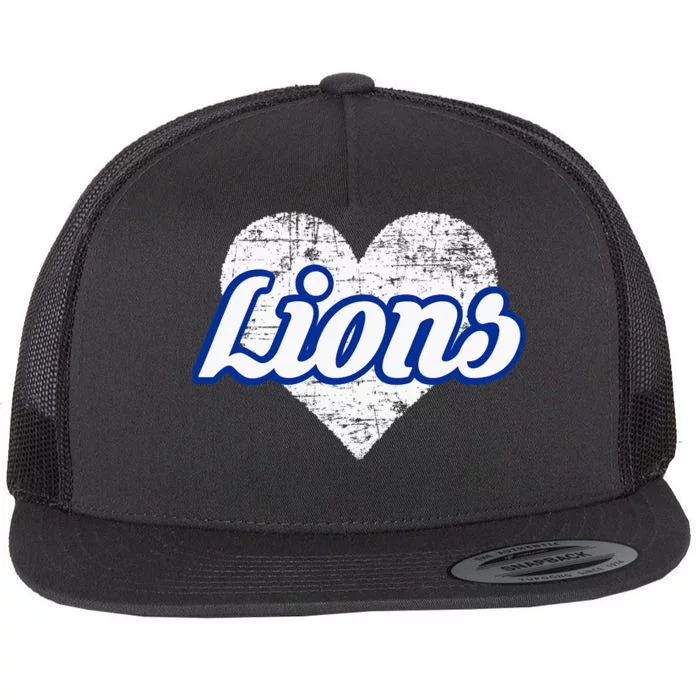 Northwest Lions Over Heart Flat Bill Trucker Hat