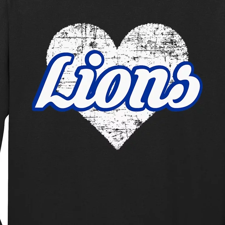 Northwest Lions Over Heart Tall Long Sleeve T-Shirt