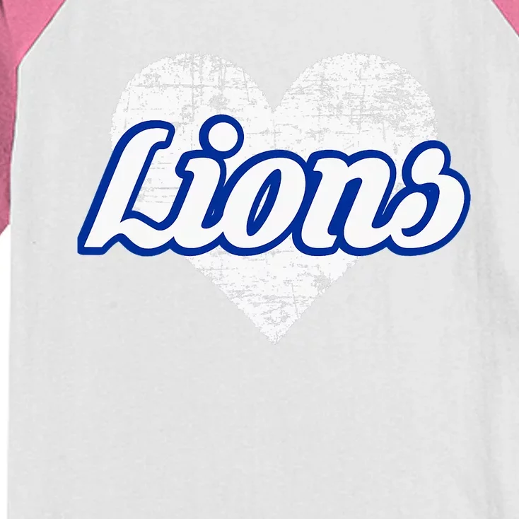 Northwest Lions Over Heart Kids Colorblock Raglan Jersey