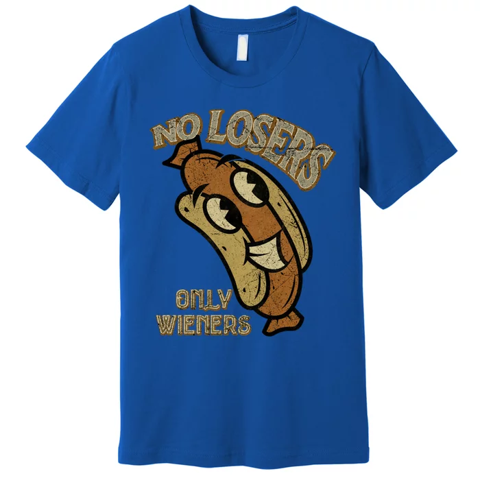 No Losers Only Wieners Hot Dog Lover Sausage Party Bbq Gift Premium T-Shirt