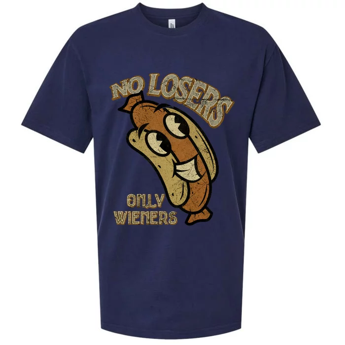 No Losers Only Wieners Hot Dog Lover Sausage Party Bbq Gift Sueded Cloud Jersey T-Shirt