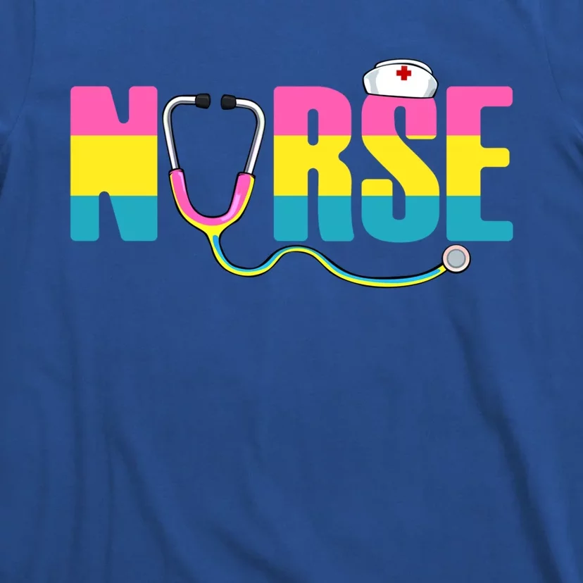 Nurse Lgbtq Pansexual Pride Flag Rn Lpn Nursing Students Meaningful Gift T-Shirt