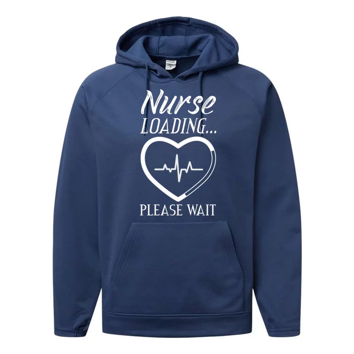 Nurse Loading.... Please Wait Performance Fleece Hoodie