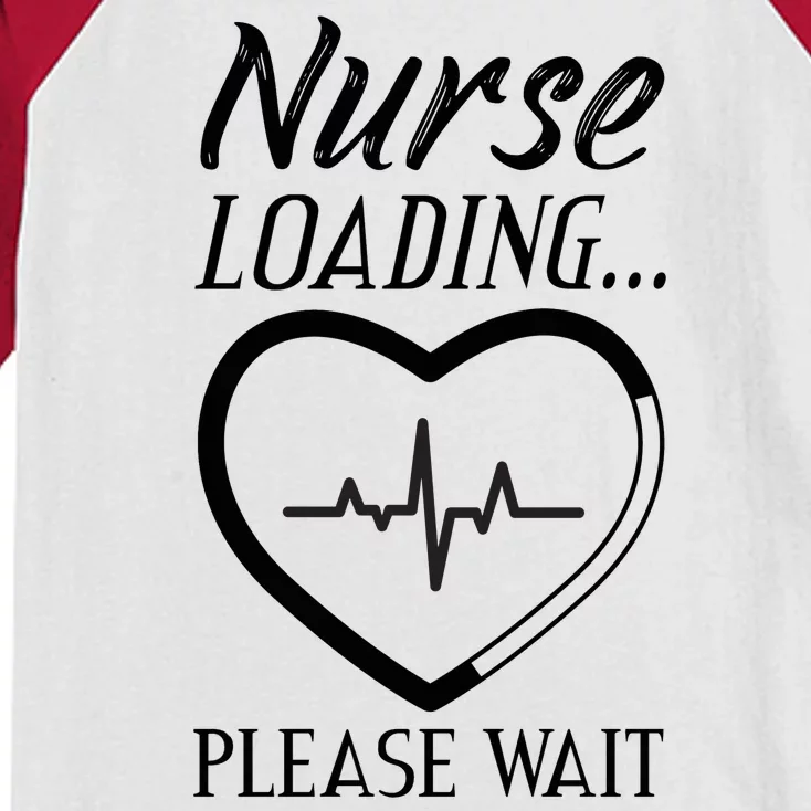 Nurse Loading.... Please Wait Kids Colorblock Raglan Jersey