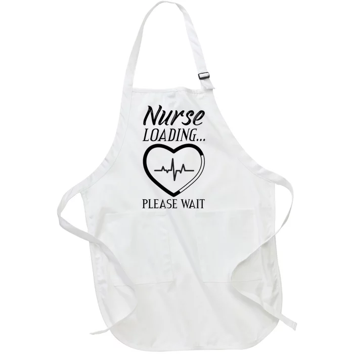 Nurse Loading.... Please Wait Full-Length Apron With Pocket