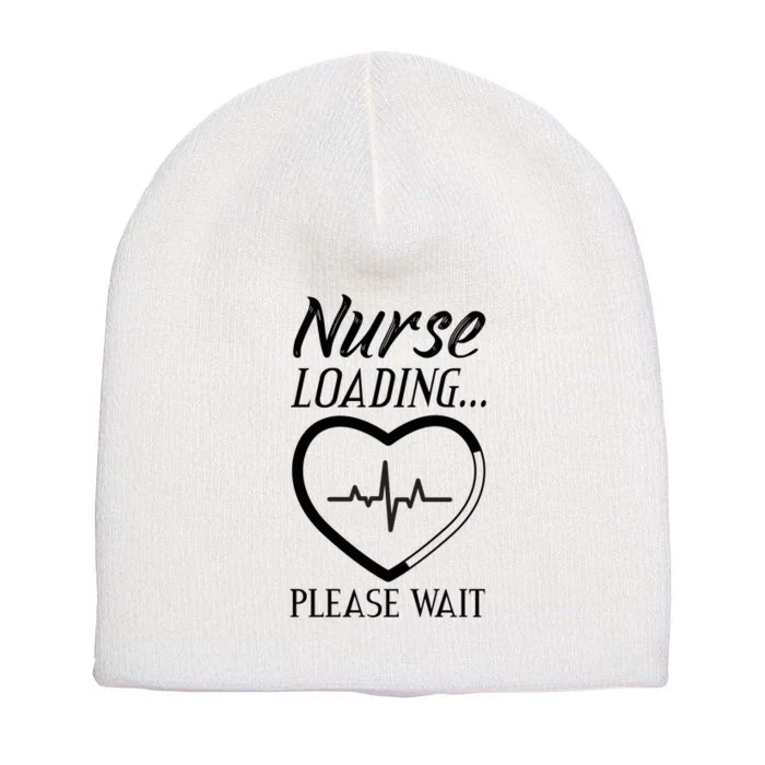 Nurse Loading.... Please Wait Short Acrylic Beanie