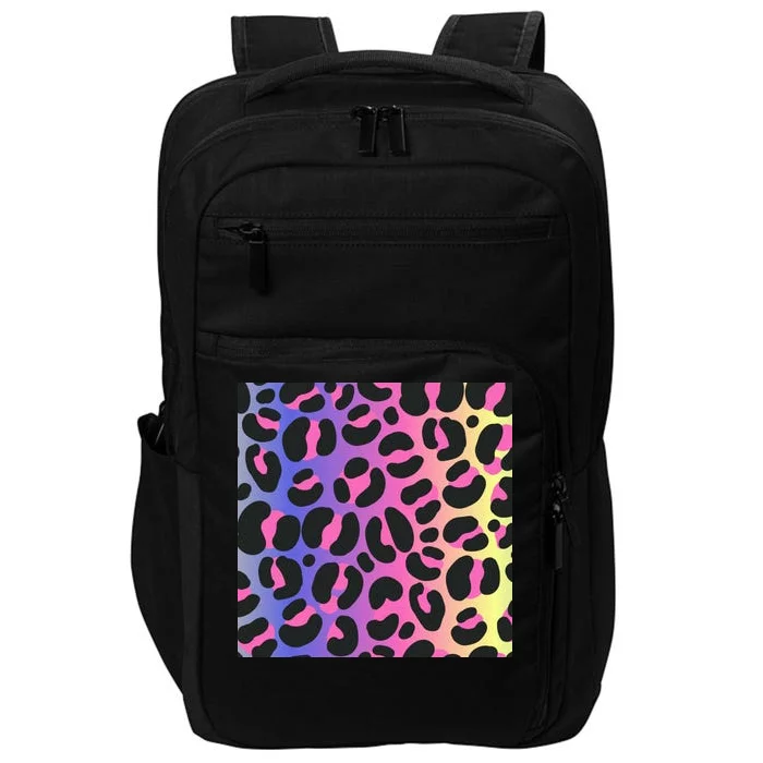 Neon Leopard Pattern Impact Tech Backpack