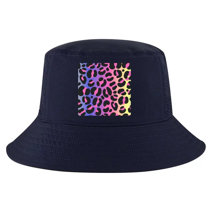 Neon Leopard Pattern Cool Comfort Performance Bucket Hat