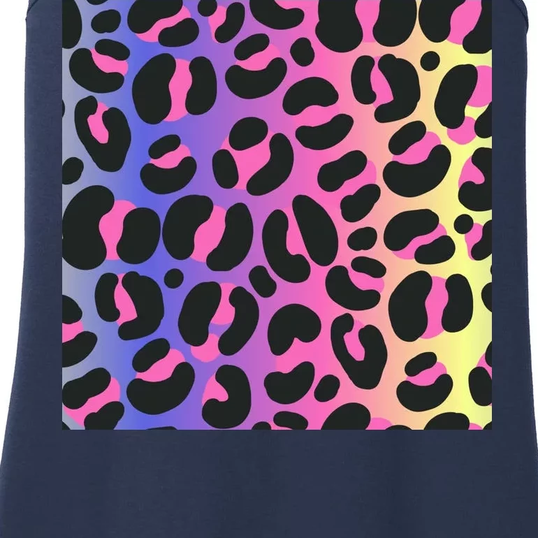 Neon Leopard Pattern Ladies Essential Tank