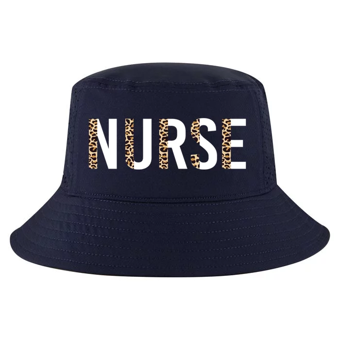 Nurse Leopard Print Nursing School Cute Gift Cool Comfort Performance Bucket Hat