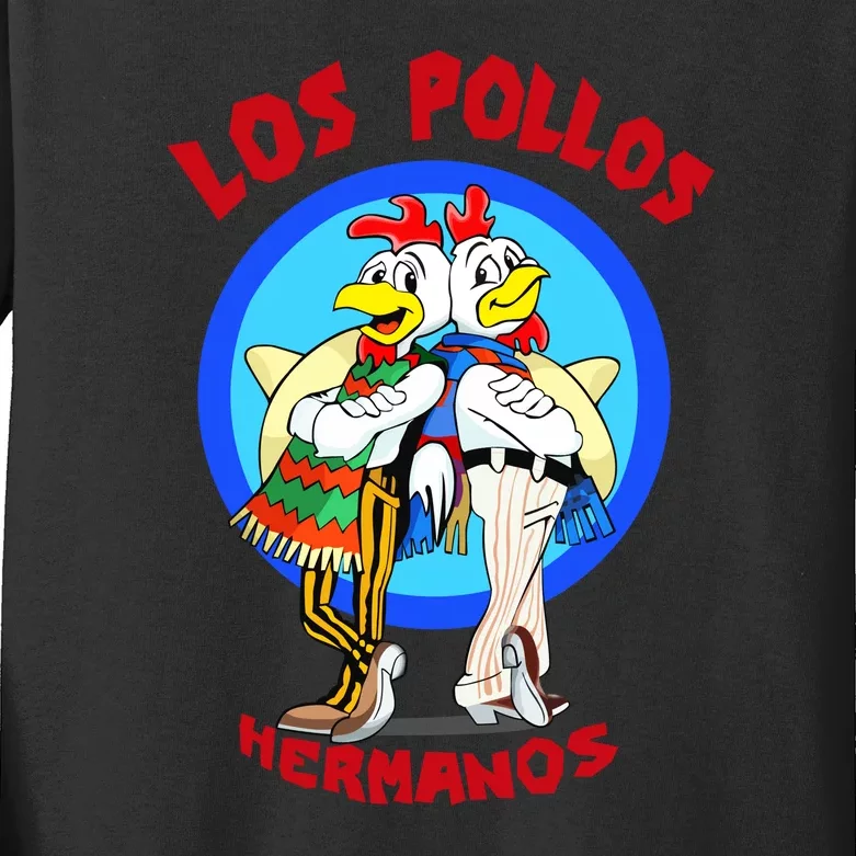 New Los Pollos Cool Vector Design Tshirt Kids Long Sleeve Shirt