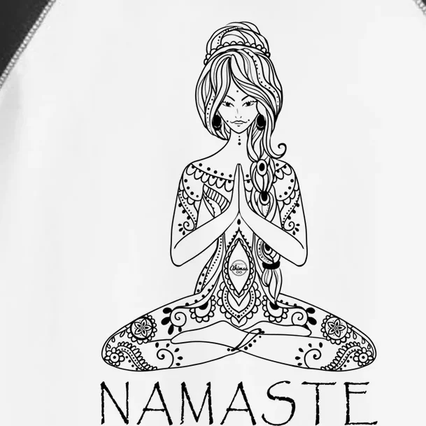 Namaste Lotus Position Yoga (Black) Gift Toddler Fine Jersey T-Shirt