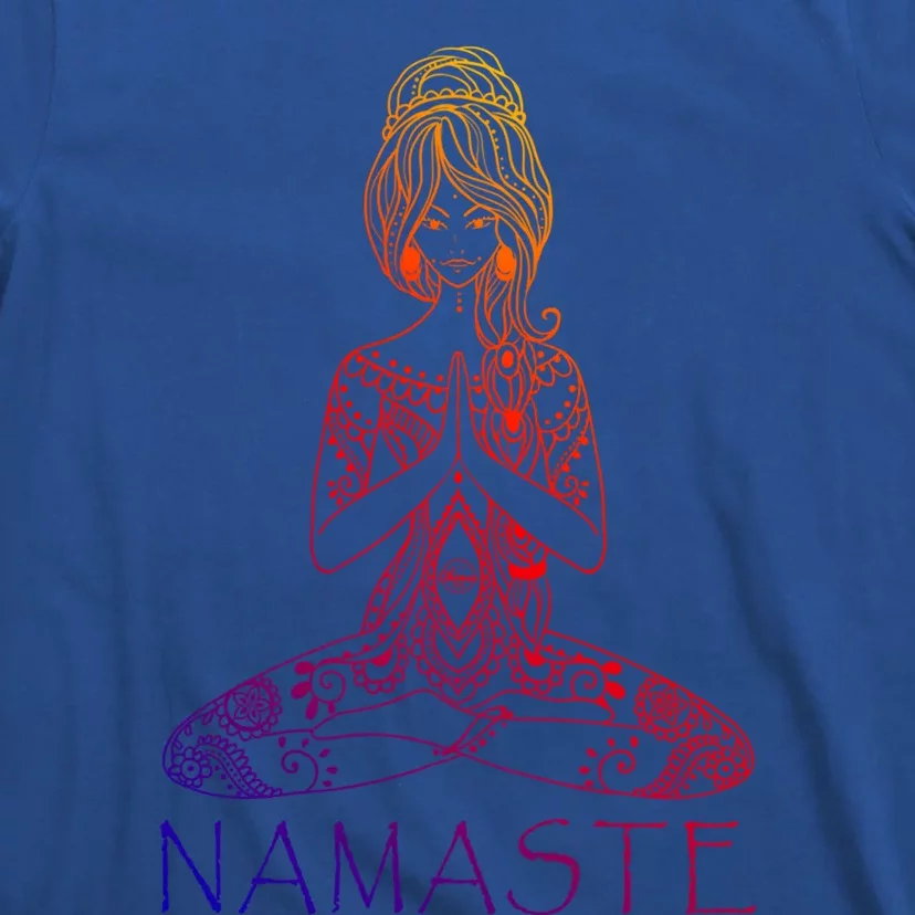 Namaste Lotus Position Yoga (Black) Meaningful Gift T-Shirt