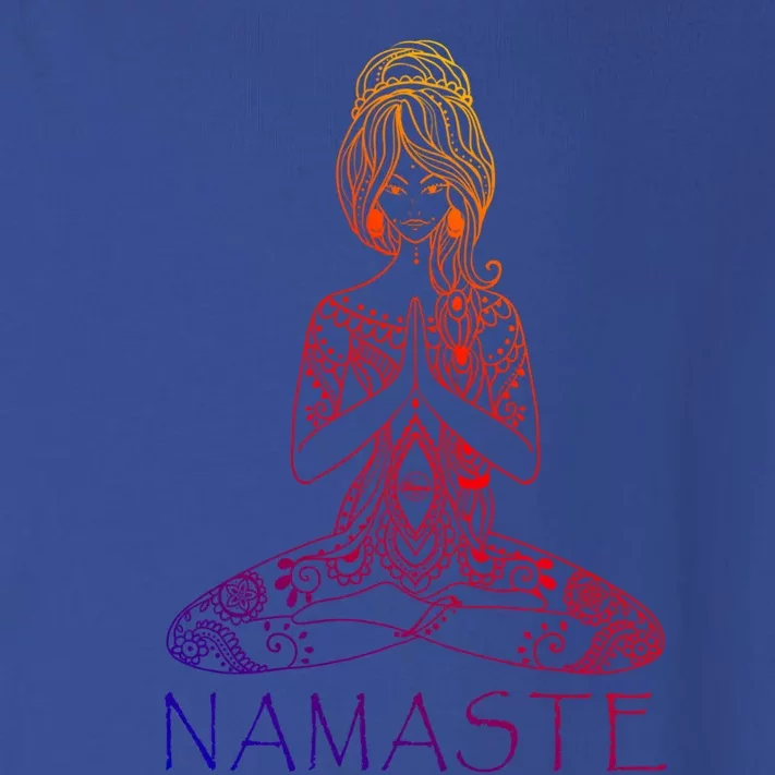 Namaste Lotus Position Yoga (Black) Meaningful Gift Toddler Long Sleeve Shirt