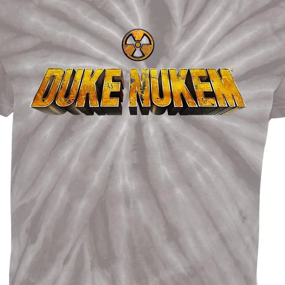 Nukem Logo Radiation Symbol Kids Tie-Dye T-Shirt