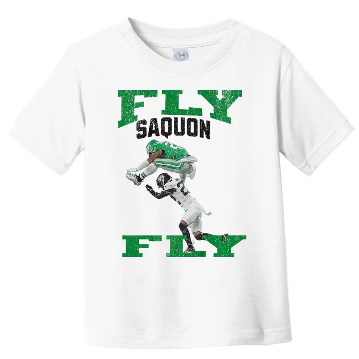 No Look Reverse Hurdle Fly Saquon Fly Football Toddler T-Shirt