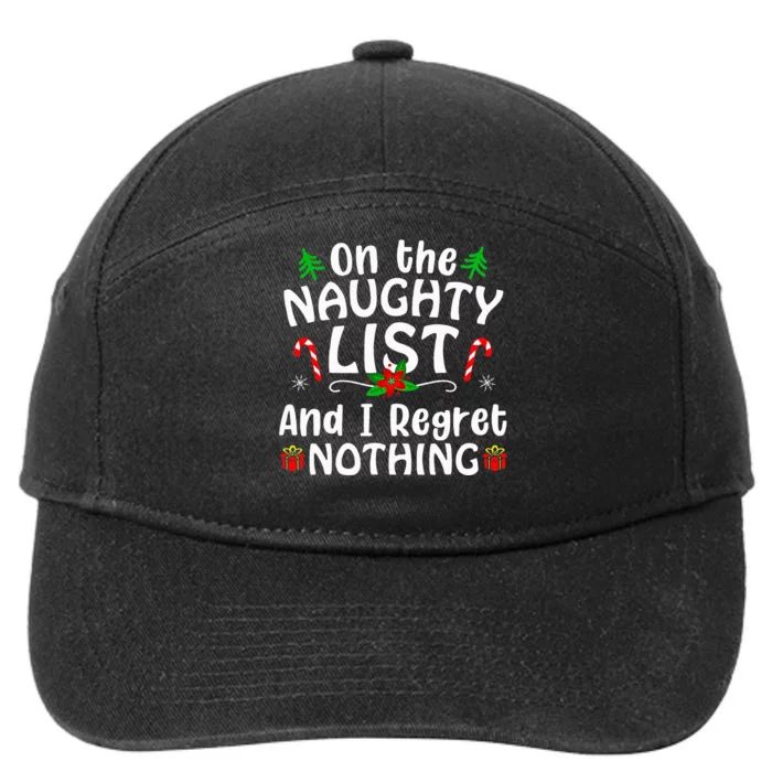 Naughty List RegretFree Holiday Present 7-Panel Snapback Hat