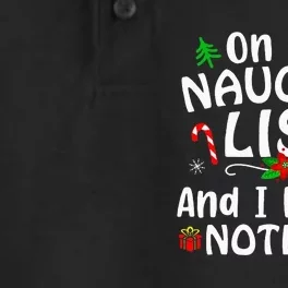 Naughty List RegretFree Holiday Present Dry Zone Grid Performance Polo