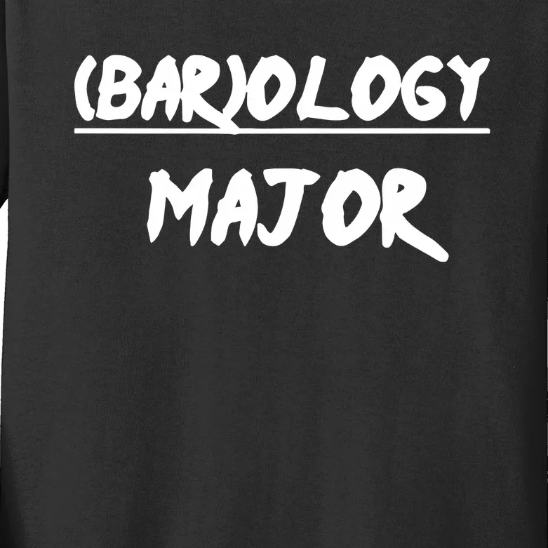 No Life Shaq Wearing (Bar)Ology Major Kids Long Sleeve Shirt