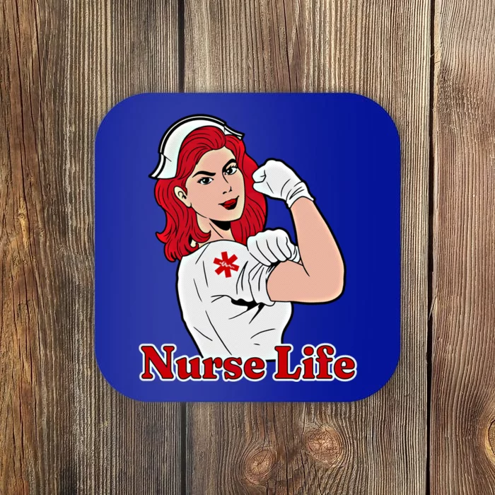 Nurse Life Strong Confident Specialty Nurses Gift Coaster