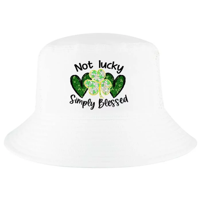 Not lucky simply blessed Saint Shenanigan Clover Irishman Cool Comfort Performance Bucket Hat