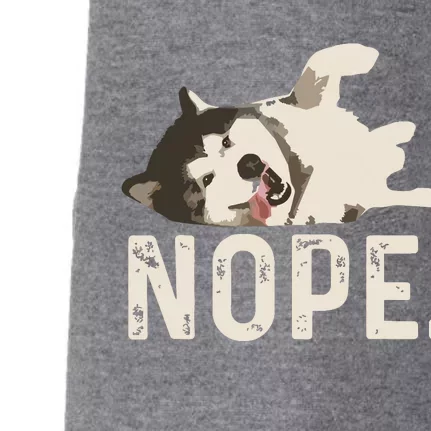 Nope Lazy Siberian Husky Doggie 3-End Fleece Hoodie