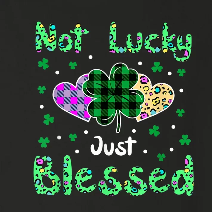 Not Lucky Simply Blessed Irish Lucky St Patrick's Day Toddler Long Sleeve Shirt