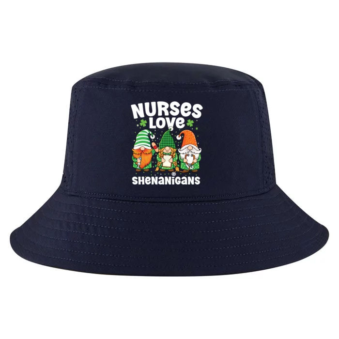 Nurses Love Shenanigans Irish Gnomes Nurse St Patricks Day Meaningful Gift Cool Comfort Performance Bucket Hat