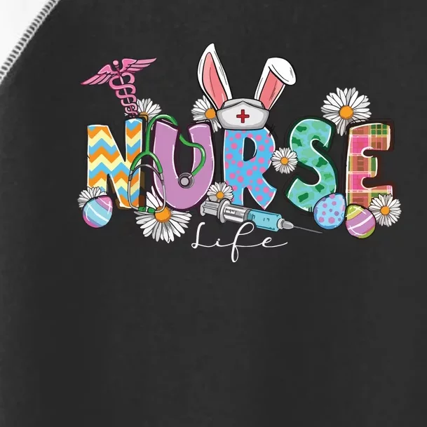 Nurse Life Stethoscope Nursing Cute Easter Bunny Easter Day Toddler Fine Jersey T-Shirt