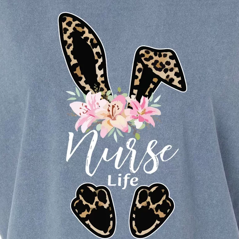 Nurse Life Stethoscope Nursing Cute Easter Bunny Easter Day Garment-Dyed Women's Muscle Tee