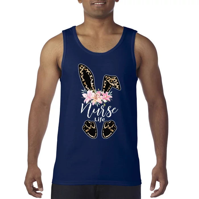 Nurse Life Stethoscope Nursing Cute Easter Bunny Easter Day Tank Top