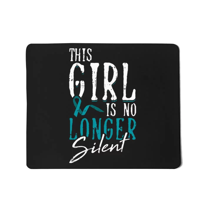 No Longer Silent Sexual Assault Awareness Gifts Survivor Mousepad