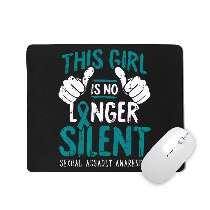 No Longer Silent Sexual Assault Awareness Gifts Survivor Mousepad