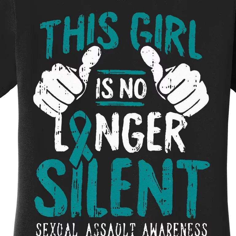 No Longer Silent Sexual Assault Awareness Gifts Survivor Women's T-Shirt