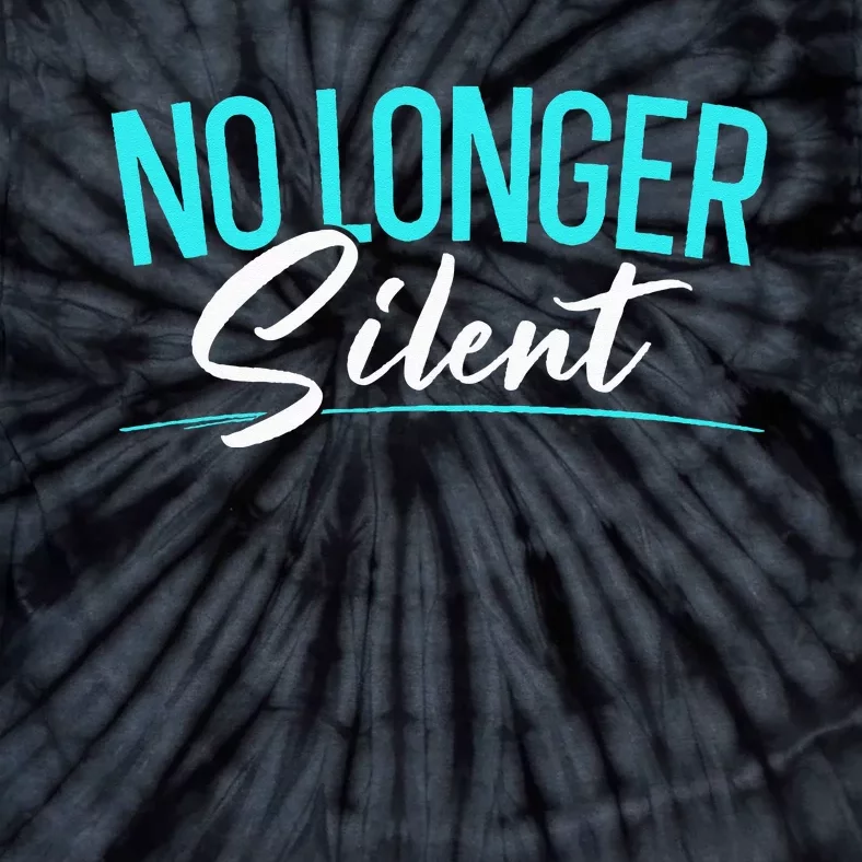 No Longer Silent Sexual Assault Awareness Stop The Violence Tie-Dye T-Shirt