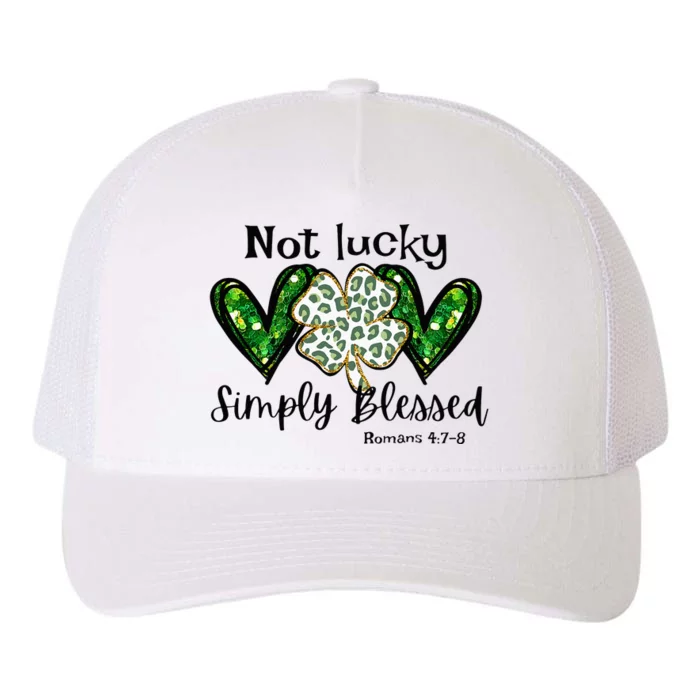 Not Lucky Simply Blessed Christian St Patricks Day Irish Yupoong Adult 5-Panel Trucker Hat