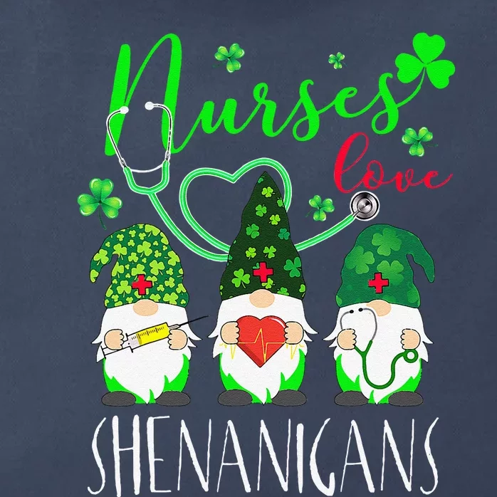 Nurses Love Shenanigans Funny Gnomes Nurse St Patricks Day Gift Zip Tote Bag