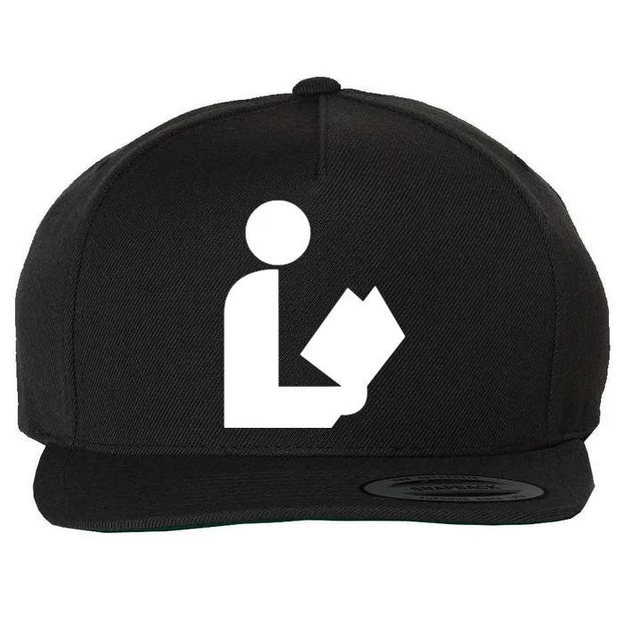 National Library Symbol Wool Snapback Cap