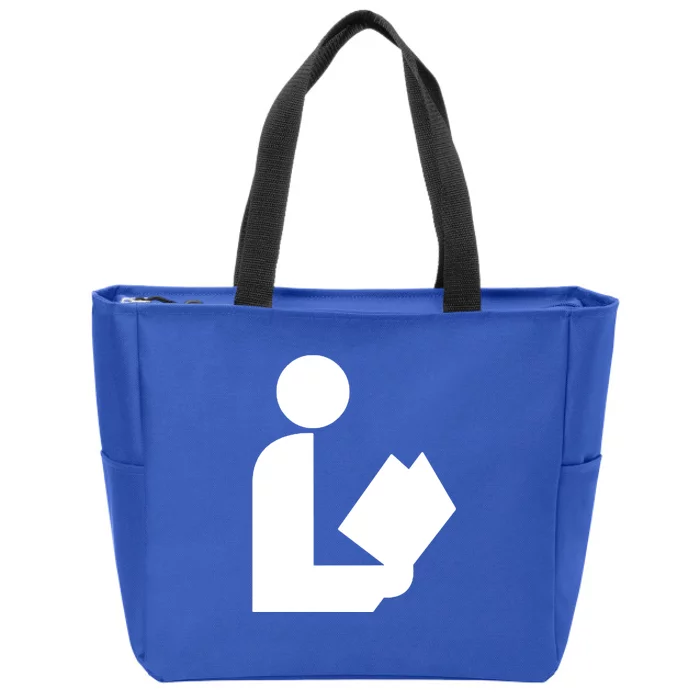 National Library Symbol Zip Tote Bag