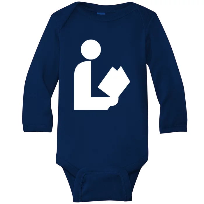 National Library Symbol Baby Long Sleeve Bodysuit