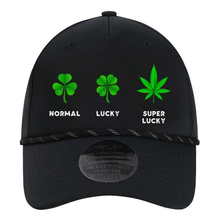 Normal Lucky Super Lucky Shamrock Weed Leaf St. Patricks Day Performance The Dyno Cap