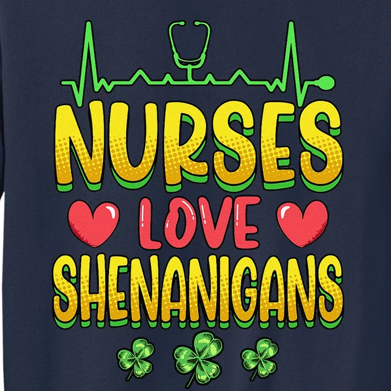 Nurses Love Shenanigans Saint Patricks Day Sweatshirt